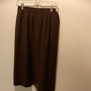 Brown Wool Skirt